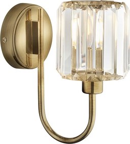 Endon glamour modern fali lámpa berenice antik sárgaréz átlátszó end107803
