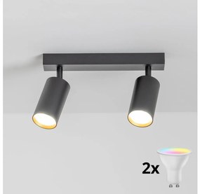 Brilagi - LED dimmelhető spotlámpa SELE 2xGU10/6,5W/230V fekete/arany