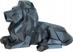 Nagy Oroszlán Low Poly, figura, dekoráció, modern stílusú dekoráció, ajándék