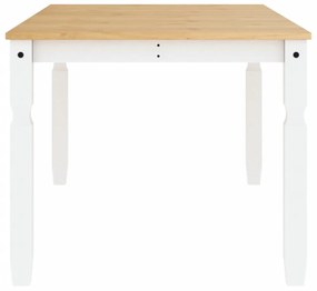 Corona fehér tömör fenyőfa ebédlőasztal 180 x 90 x 75 cm