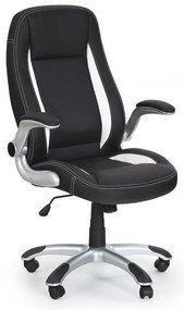 Saturn irodai fotel, fekete / fehér