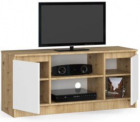 TV asztal Kapono (artisan tölgy  + fehér). Akció -13%. 1070712