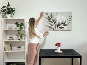 Kép minimalista levelek boho stílusban