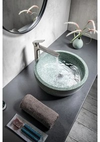 Sapho - PRIORI ráültethető mosdó Ø 42 cm kerámia/zöld