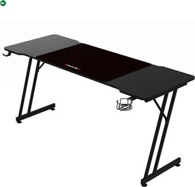 NERO karbon gamer asztal 140 × 60 cm