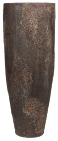 Pottery Pots Dax ültetőgép, magas fényű barna, többféle méretben – fazekas edények méret: M - h 60 cm, ⌀ 24 cm