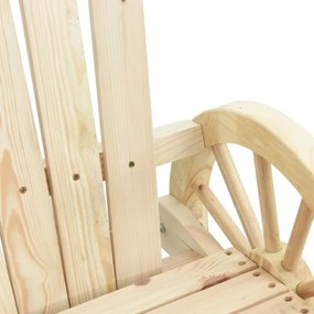 2 db tömör fenyőfa Adirondack hintaszék