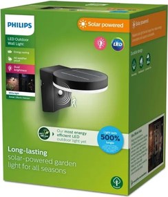 Philips - LED Napelemes érzékelős fali lámpa ZONAL LED/1,3W/3,7V IP44