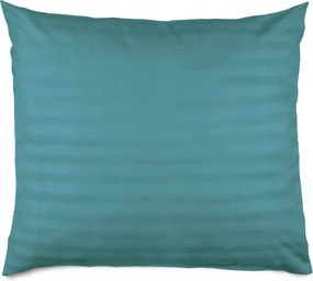 Szatén párnahuzat bambusz-pamut 50x60 türkiz