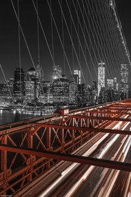 Poszter 20x30cm Brooklyn híd este 2, Assaf Frank