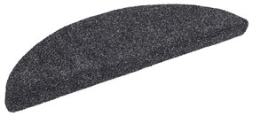 5 db sötétszürke tűlyukasztott öntapadó lépcsőszőnyeg 56x17x3cm