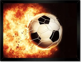 Poszterek keretben 40x30 Labda a tűzben Lángok