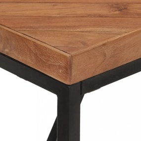 tömör akácfa és mangófa étkezőasztal 180 x 90 x 76 cm