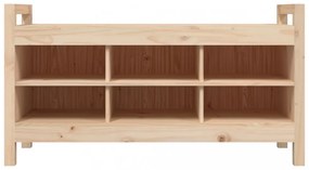 tömör fenyőfa előszoba pad 110 x 40 x 60 cm