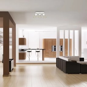 Spotlámpa DANTE 3xGU10/25W/230V fehér/arany