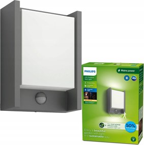 LED-es kerti lámpa Homlokzati fali lámpa Arbour Mozgásérzékelő IP44 Philips