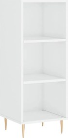 vidaXL magasfényű fehér tálalószekrény 34,5 x 32,5 x 90 cm