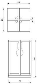Asztali lámpa ARNOLD 1xE27/60W/230V fekete