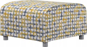 Lábtartó huzat Klippan Ikea kék-sárga kockás
