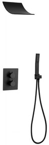 Mexen Salto beépített fekete zuhanykészlet - 7604-02-70