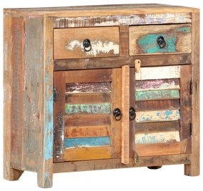 tömör újrahasznosított fa komód 70 x 30 x 68 cm