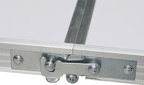 Összecsukható kempingasztal, 120 cm, alumínium/MDF, KEPI TYP 1