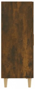 füstös tölgyszínű szerelt fa tálalószekrény 70 x 34 x 90 cm