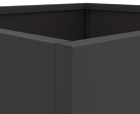 2 db fekete acél növénytartó 32 x 30 x 29 cm