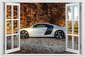 Poszter 90x60 Fehér Audi Tt