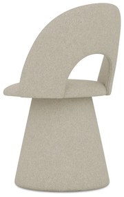 Bézs kárpitozott étkezőfotel Kalo – Makamii