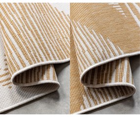 Okkersárga-krémszínű kültéri szőnyeg 80x150 cm Gemini – Elle Decoration