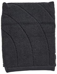Fekete frottír pamut törölköző 50x70 cm Time – Zone
