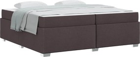 vidaXL Ágykeret matracmal Sötét Barna 200 x 200 cm szövet