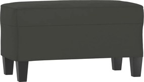 vidaXL sötétszürke mikroszálas szövet pad 70 x 35 x 41 cm
