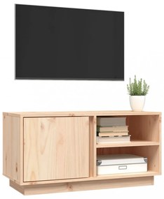 tömör fenyőfa TV-szekrény 80x35x40,5 cm