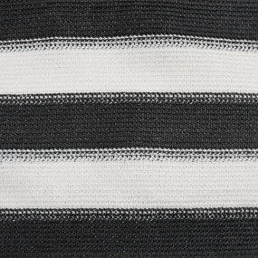 antracitszürke és fehér HDPE belátásgátló háló 1,5x10m 195 g/m²