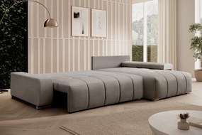 Univerzális ülőgarnitúra, szürke, VEZAN ROH