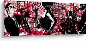 Kép - Jazz (órával) (90x30 cm)