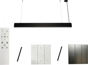 LED csillár kábelen LED/55W/230V 3000/4000/6500K 120 cm fekete