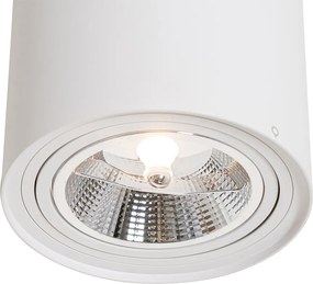 4 darabos modern fehér, forgatható és dönthető AR111 mennyezeti spotlámpa szett - Rondoo Up