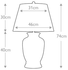 Elstead - Asztali lámpa MORRIS 1xE27/60W/230V