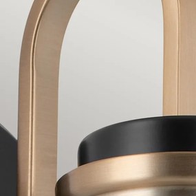 Kichler KL-FARUM1-BK - LED Fürdőszobai lámpa FARUM 1xG9/3W/230V fekete/réz