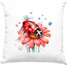 Katicabogár párna Szép Színes 3 Fehér