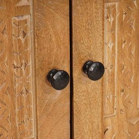 Fürdőszoba bútor szett tárolóval 2 pcs Barna 62 x 33 x 58 cm