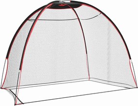 vidaXL Golf Edzősegéd Fekete 314 x 150 x 206 cm Poliészter