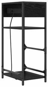 Éjjeliszekrény fiókkal Musta tammi 40 x 27 x 76 cm Faanyag