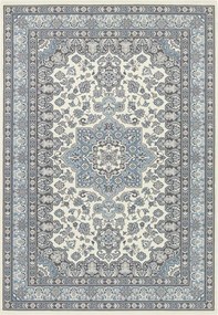 Klasszikus,hagyományos kék krémszínű nappali szőnyeg 200x290cm