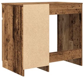 antik fa szerelt fa íróasztal 86x49x76 cm