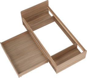 Egyszemélyes ágy 1S/90, sonoma tölgyfa, TEYO