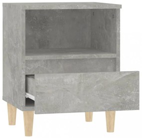 betonszürke éjjeliszekrény 40x35x50 cm